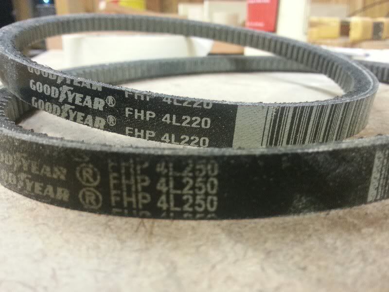 10ER Speed Change Belt Numbers Shopsmith Forums